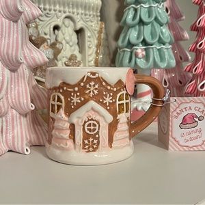 Ceramic Gingerbread House Mug